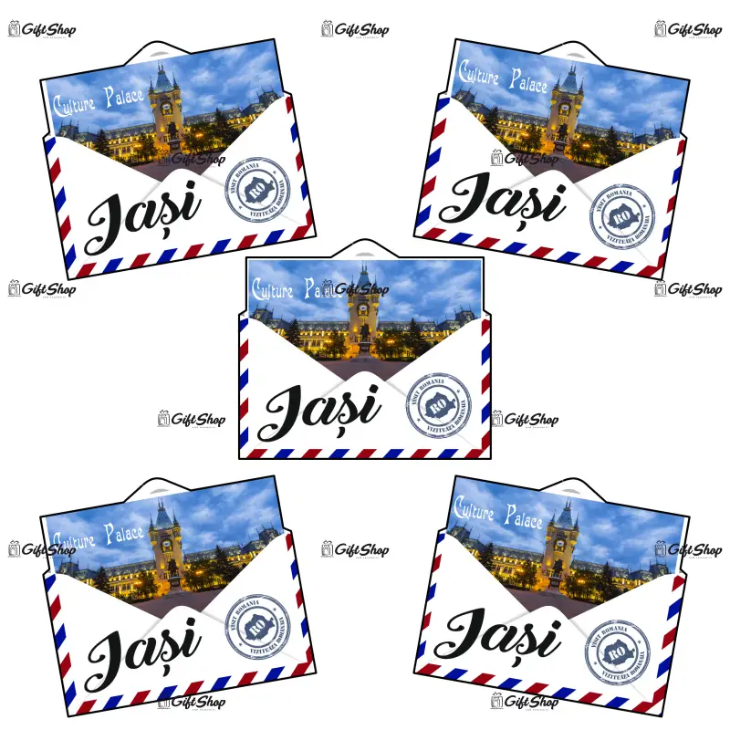 Iasi romania, plic, magnet frigider mgs100